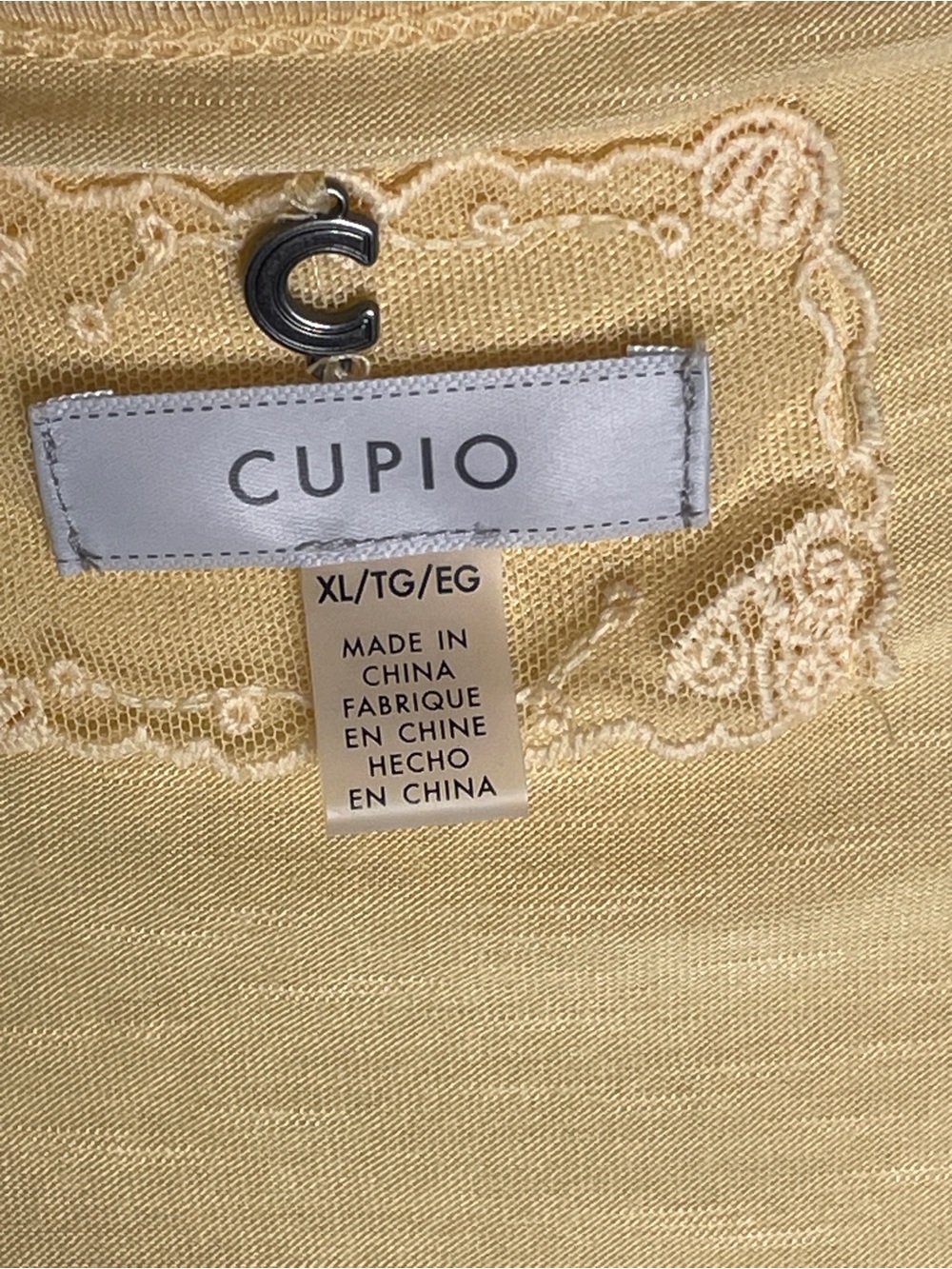 Women's Pale Yellow Puff-Sleeve Knit Top - Picture 5 of 6
